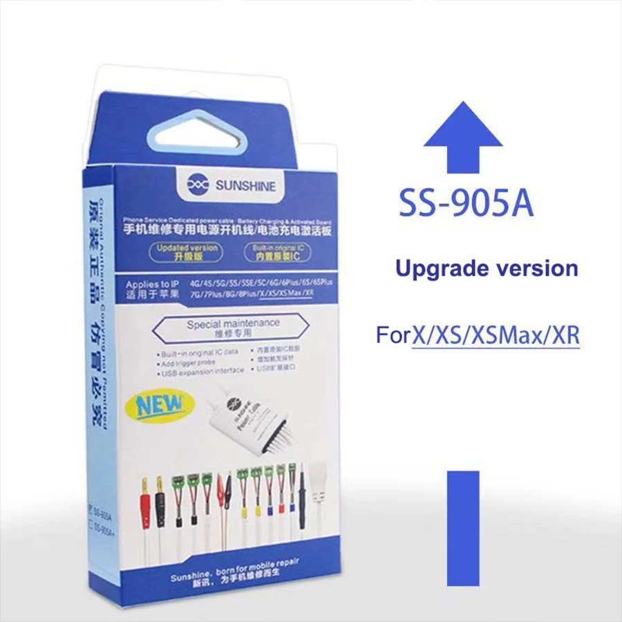 

SS-905A Dedicated Power Cable For iPhone 4/5/6/6s/7/8/X/XS/XS MAX/XR Boot line Test line Regulated DC Power Supply Cable