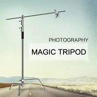 sh photography tripod 2 6m c stand light stand 100 metal 8 53ft with boom arm professional for photo studio softbox
