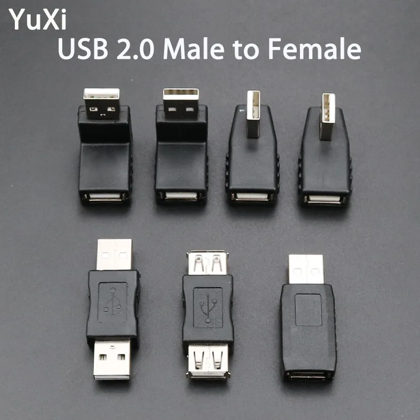 Новинка 90 градусов USB 2 0 мужской женский стандартный USB-Кабель-адаптер YuXi |