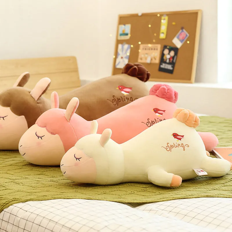 

50-100CM Large Cute Cauliflower Alpaca Plush Toy Cartoon Plush Animal Pillow Kawaii Pillow Sofa Cushion Child Girl Birthday Gift