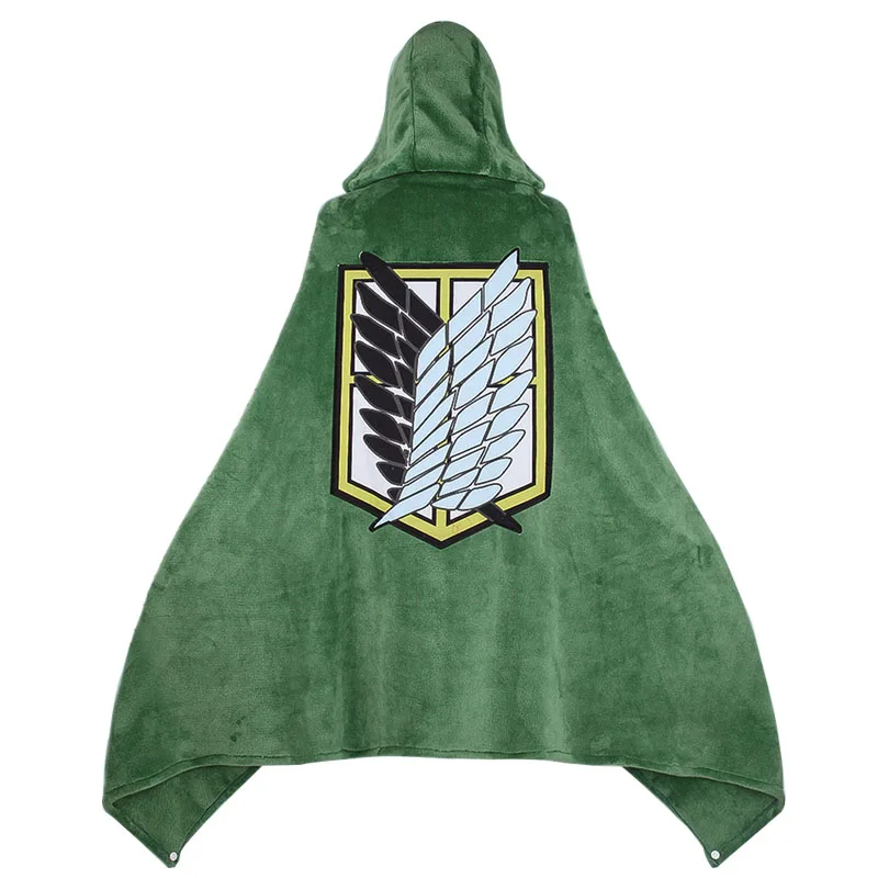 

Attack on Titan suit adults dark green Casual cloak anime girls cosplay costume