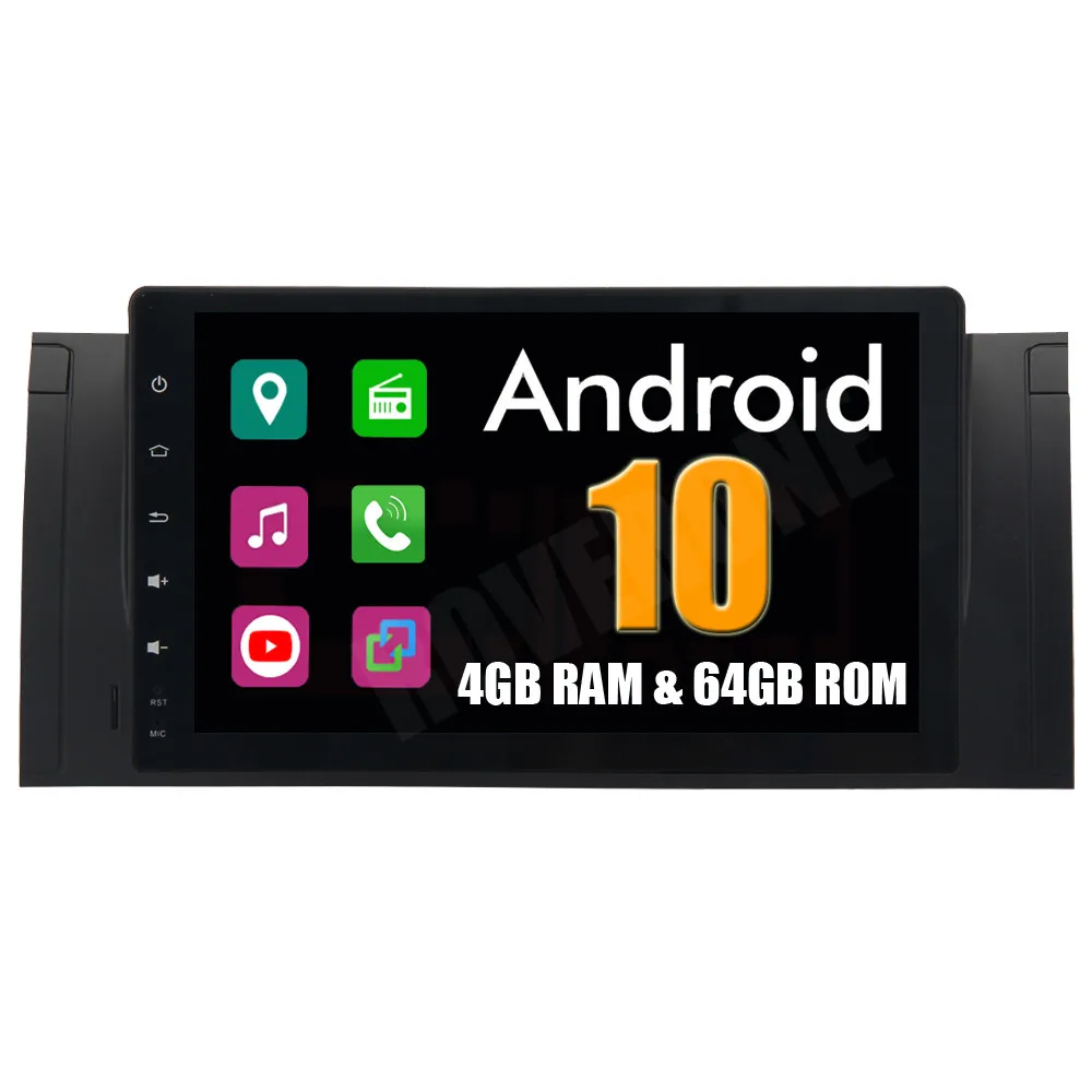 RoverOne Octa Core Pure Android 10 для BMW E39 E53 X5 M5 Авто Радио Стерео GPS навигация головное
