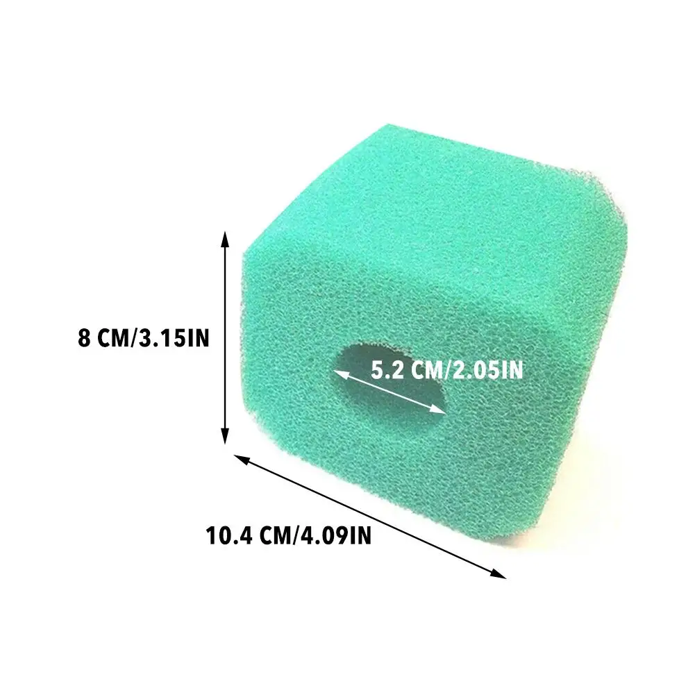 

4PC Green High Density cube Swimming Pool Bathtub Sponge Filter Reusable Foam Cartridge Washable Filter for V1 S1 Type Accessory