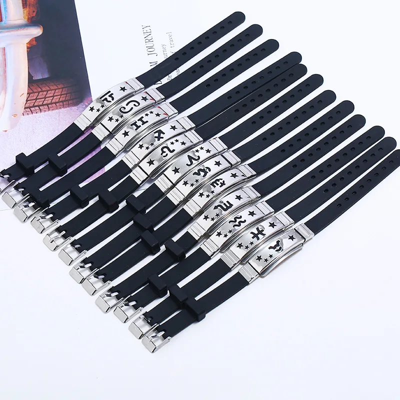 Прямая поставка с фабрики браслет из нержавеющей стали 12 созвездиями