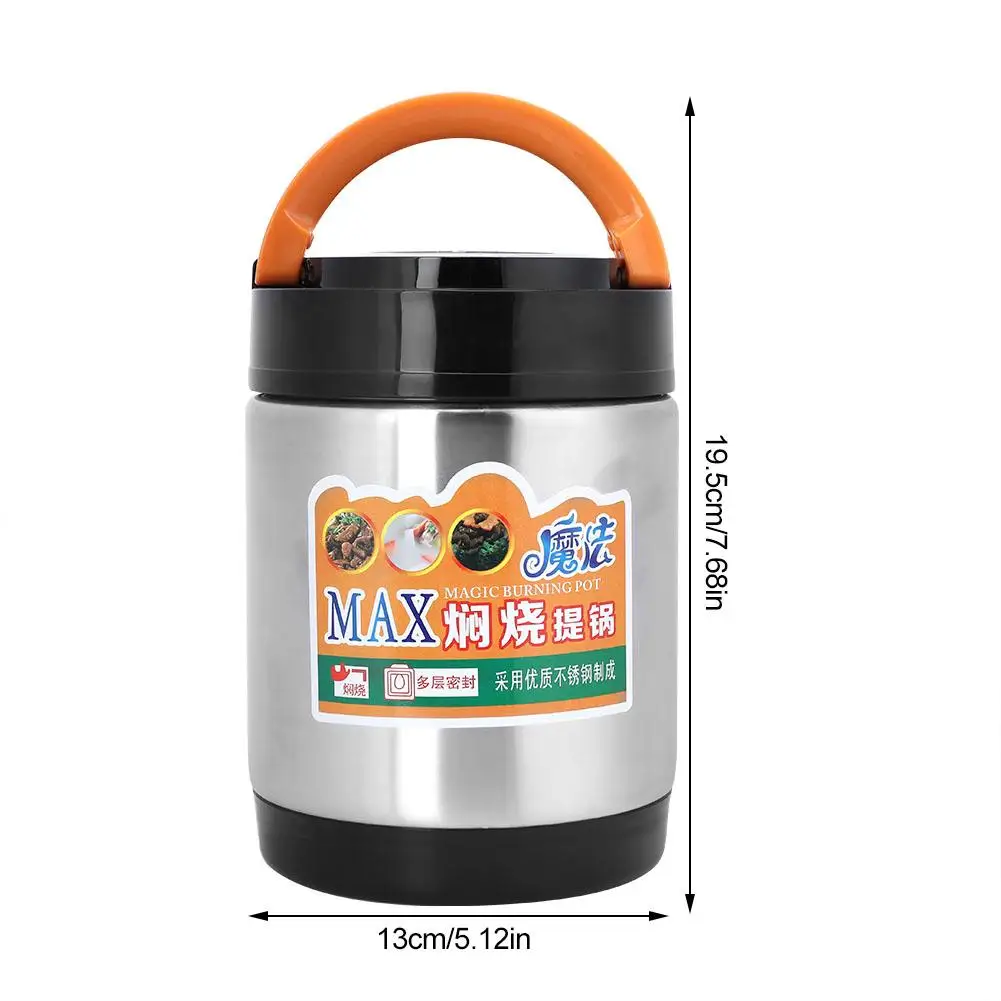 1.8 л термальный Ланч-бокс 3 слоя термос пищевой контейнер сохранение тепла