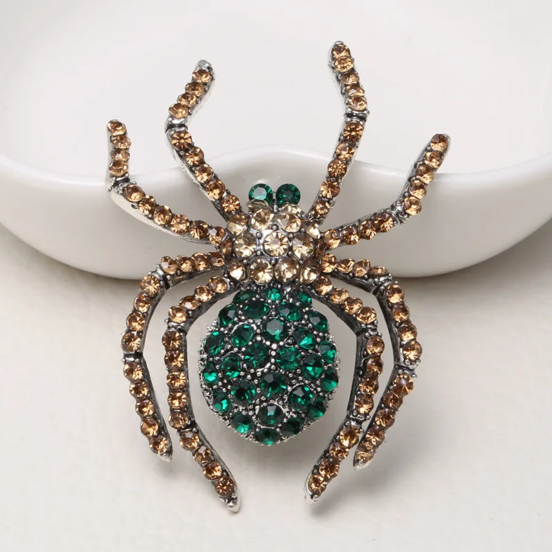 

2019 New fashion brooch Personality spider shape Diamond Brooch jewelry Clothing accessories Boutonniere Send a friend gift