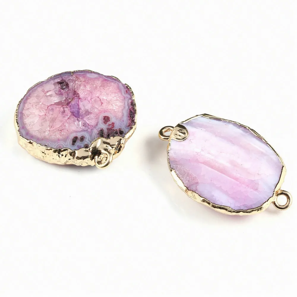 Бусины подвески из натурального камня геометрической формы 25x40 мм|Ювелирная