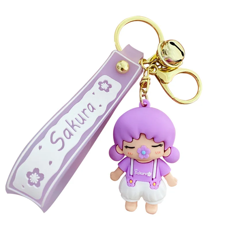 

Cute Cartoon Doll Keychain Women Bag Pendant Car Key Girl Boy Charm Fashion Jewelry Kawaii Accessories Keyring Fine Gift Hot