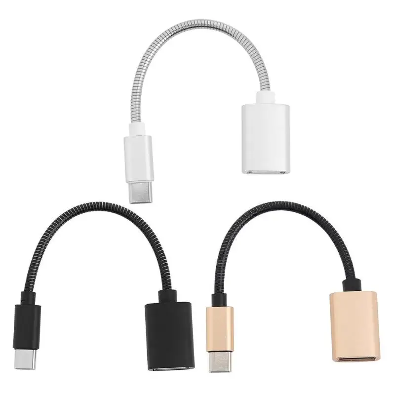 Портативный 14,5 см USB C адаптер для телефона OTG кабель type C штекер для USB2.0 Женский кабель для передачи данных Подключение периферийных устройств, таких как U диск, мышь