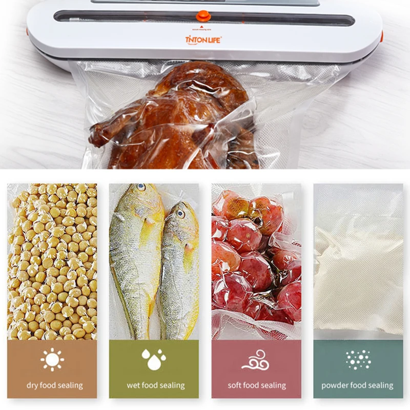 Tintonlife 100 шт./лот вакуумные пакеты для пищевых продуктов, вакуумная упаковочная машина, мешок для хранения продуктов с пищевым материалом