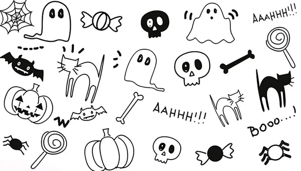 

AZSG Halloween Clear Stamps For DIY Scrapbooking Rubber Stamp/ Seal Paper Craft Clear Stamp Card Making