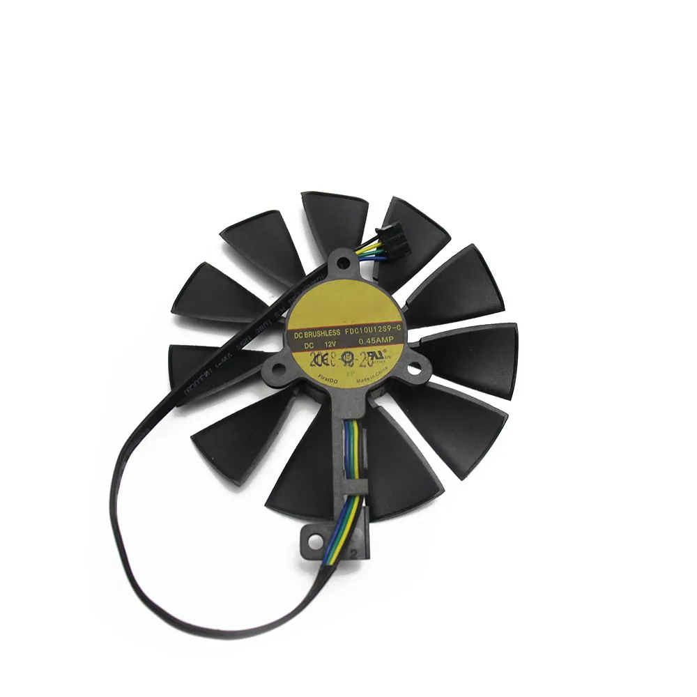 87 мм T129215SH FDC10U12S9-C 4Pin RTX 2060 2070 2080 двойной передовые OC вентиляторы для ASUS GeForce RTX2080 RTX2070 игровые карты вентилятор - Цвет лезвия: 1PCS
