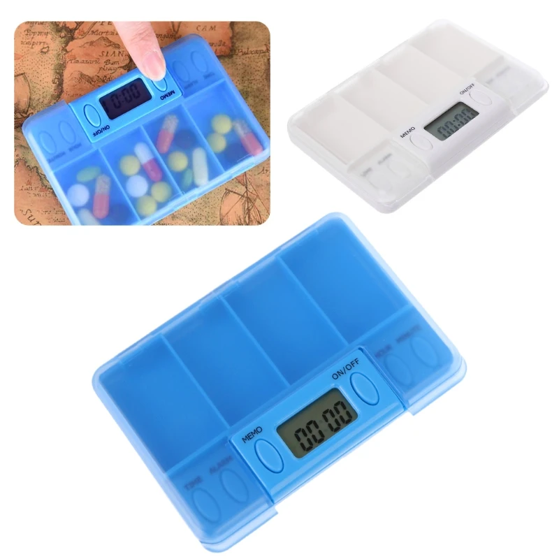 Мульти-будильник 8 раз таймер 4 сетки медицина коробка напоминание хранения