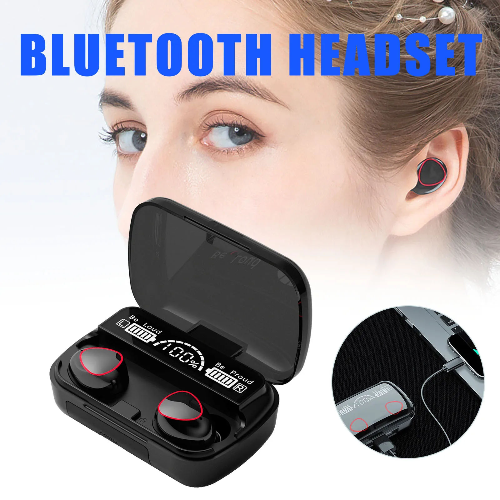 Bluetooth-наушники M10A дюйма с шумоподавлением | Электроника