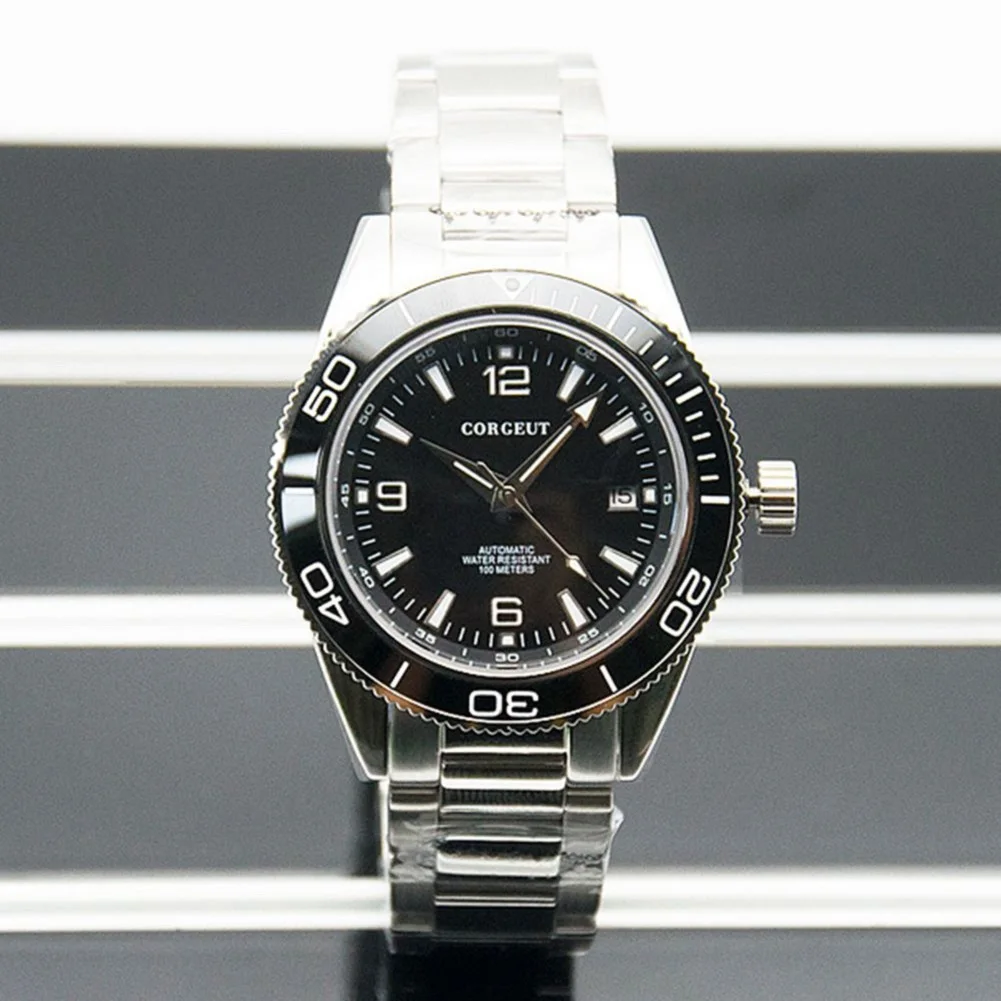 

41mm Men's Wrist Watch 100ATM Waterproof Sapphire Crystal Rotating Ceramics Bezel Automatic Swim Watches Male Clock Luminous