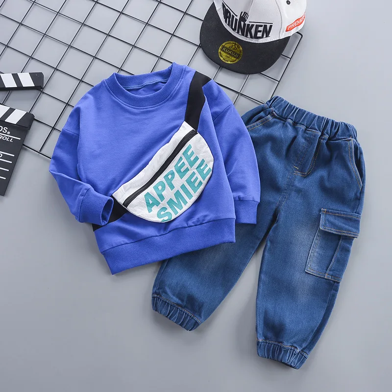 Осенняя детская одежда комплект детской одежды на весну: рюкзак с длинным