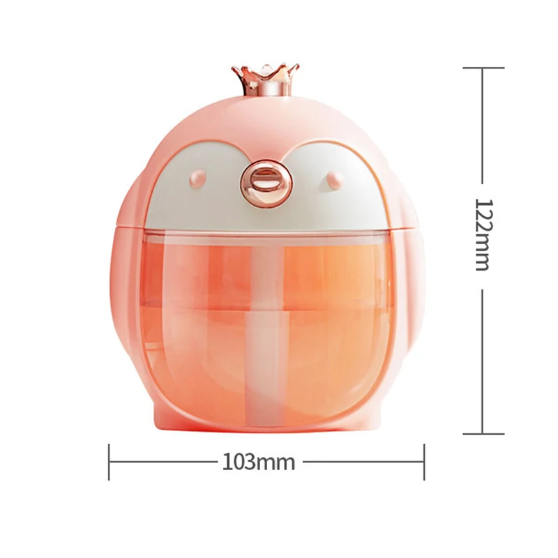 

HOT Night Light Penguin Humidifier High-capacity Mute Home Car Usb Aroma Humidifier Rechargeable Natural Oxygen Bar