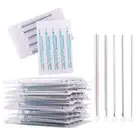 Одноразовые татуировки 12 г14 г16 г18 г20 г, 100 шт., стерильные иглы для пирсинга пупка, сосков, ушей, носа, губ, набор инструментов