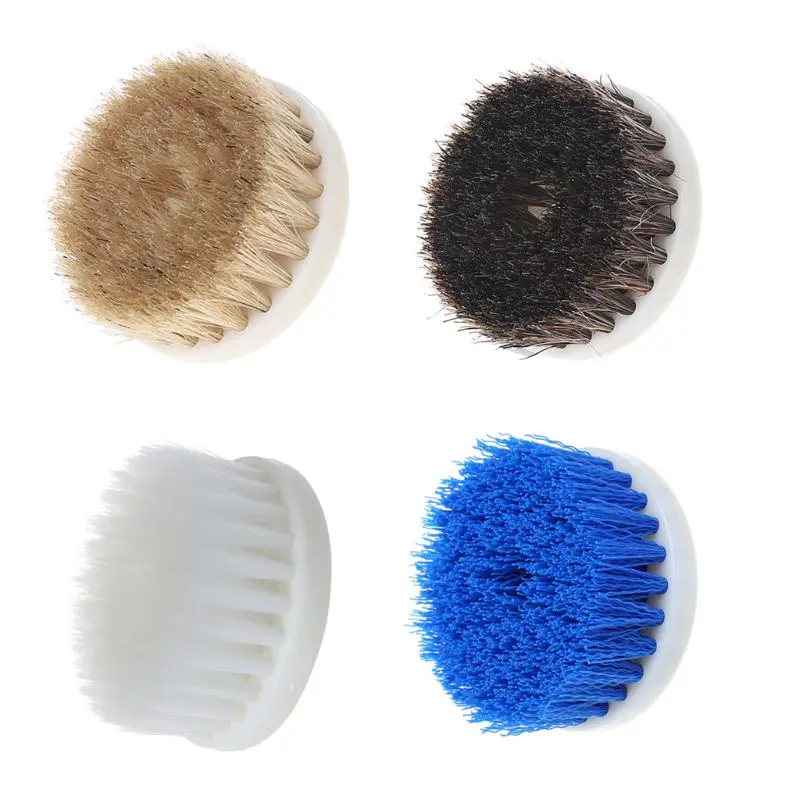 

60mm White Soft Drill Powered Brush Head For Cleaning Car Carpet Bath Fabric New