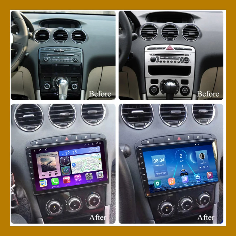 Автомагнитола JUSTNAVI для Peugeot 308 308SW 408 2010-2016 мультимедийный проигрыватель