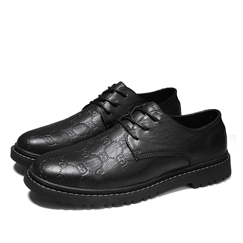

Casual British Outdoor Entertainment Business Leather Shoes Martin Shoes Trend Novel Comfortable Breathable