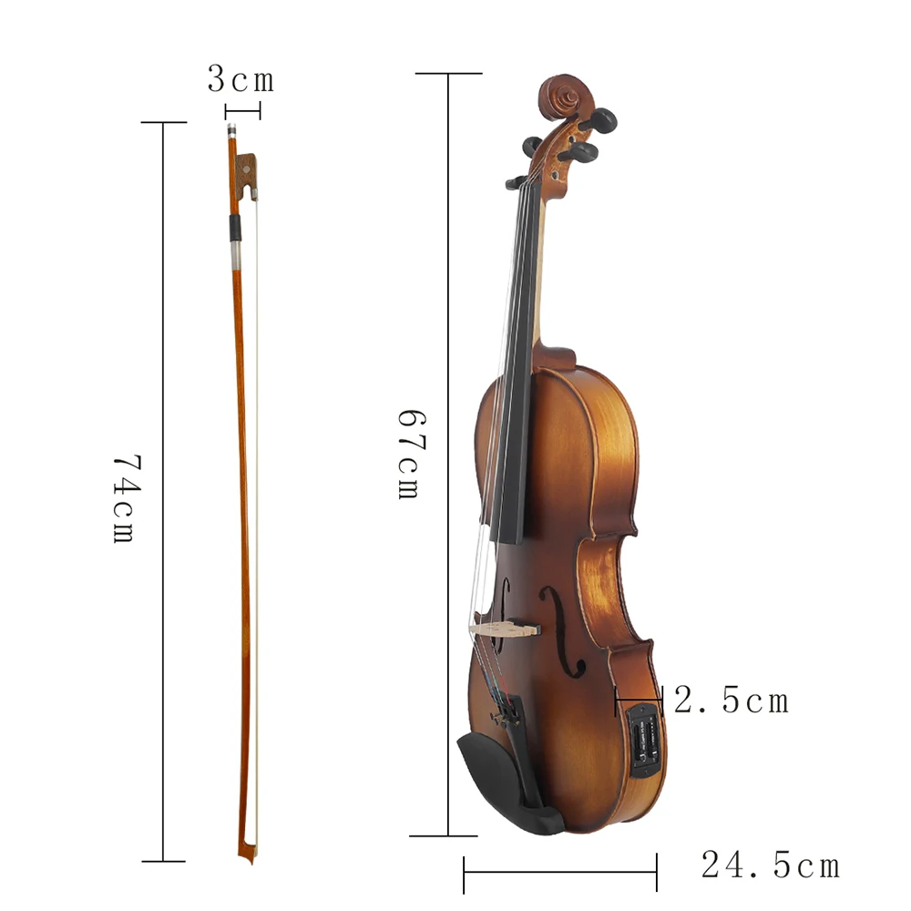 16-дюймовая электрическая Viola EQ ель дерево с бантом чистящая ткань коробка для