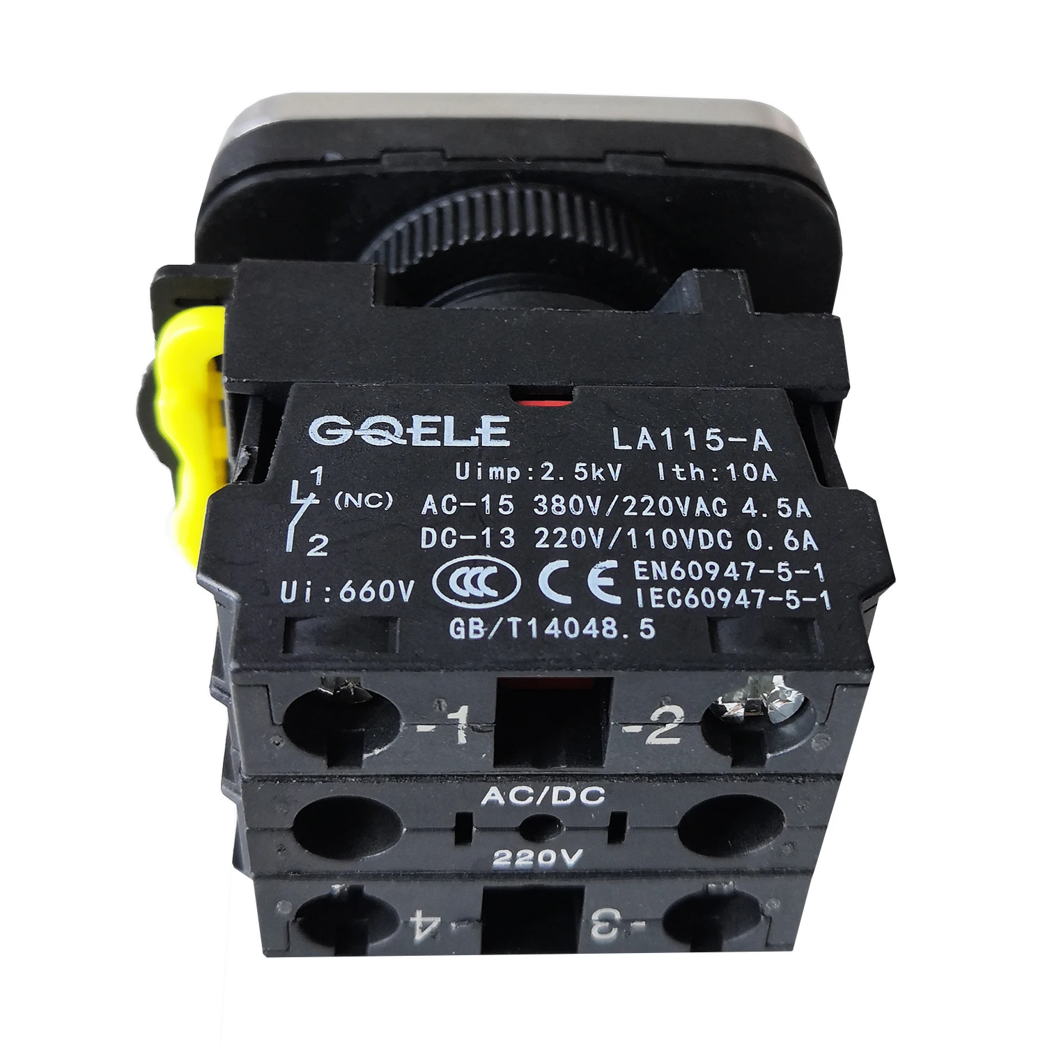 LA115-A5-11RD1 Waterproof 1NO LB 1NC 220V M22 Momentary Illuminated Flush Button Pushbutton Switch for Pump Control Cabinet |