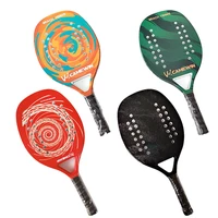 camewin professional full carbon beach tennis paddle racket soft eva face tennis raqueta with bag for adult