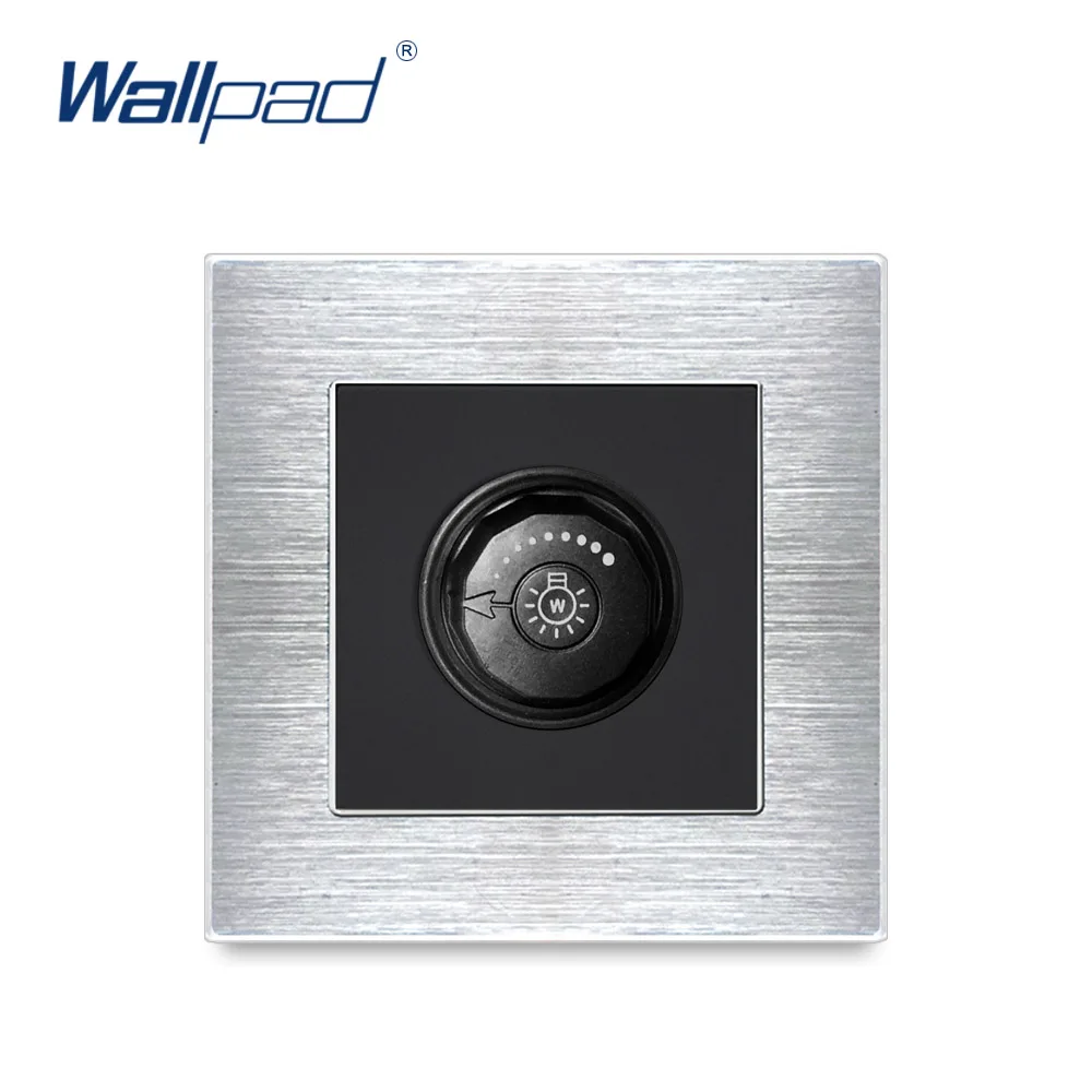 Wallpad LED диммер роскошный настенный выключатель света атласная металлическая
