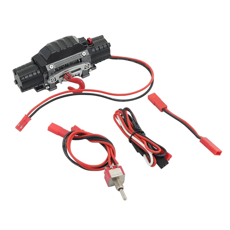 Двойной мотор металлический ИМИТИРОВАННАЯ Лебедка для 1/10 RC автомобиль