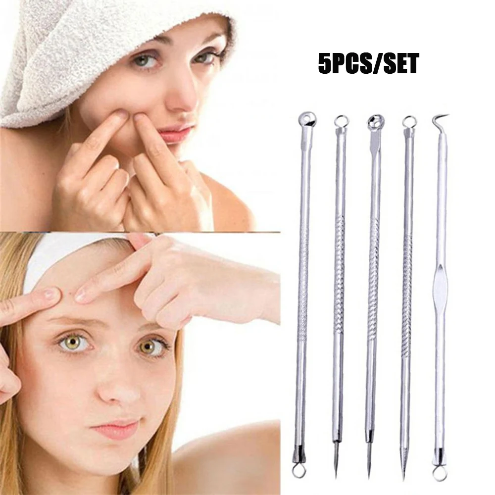 5 шт./компл. экструзия акне Стик против черных точек Инструменты для удаления лица