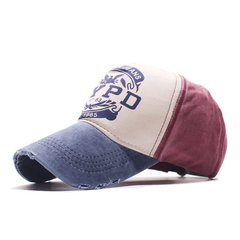 Spring Autumn Baseball Cap Hip-Hop Fun Nypd Print Wild Caps Solid Color Men's Outdoor Casual Hat
