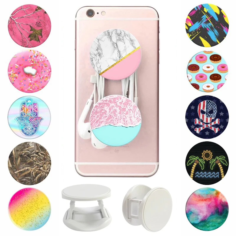 

Universal попсокет Phone Holder Summer Theme Round Pocket Socket Expanding Stand Grip Finger Ring For Smartphones and Tablets