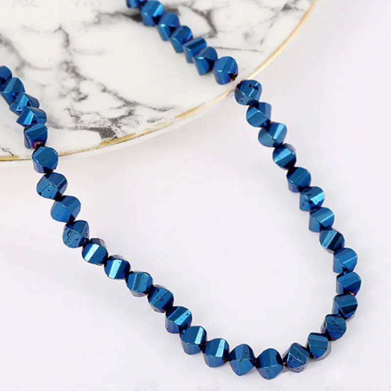 

New Bead Nature Hematite Stone Golden Plated 7-8 MM Bead For Fashion Jewelry Making Necklace Bracelet Good Quality