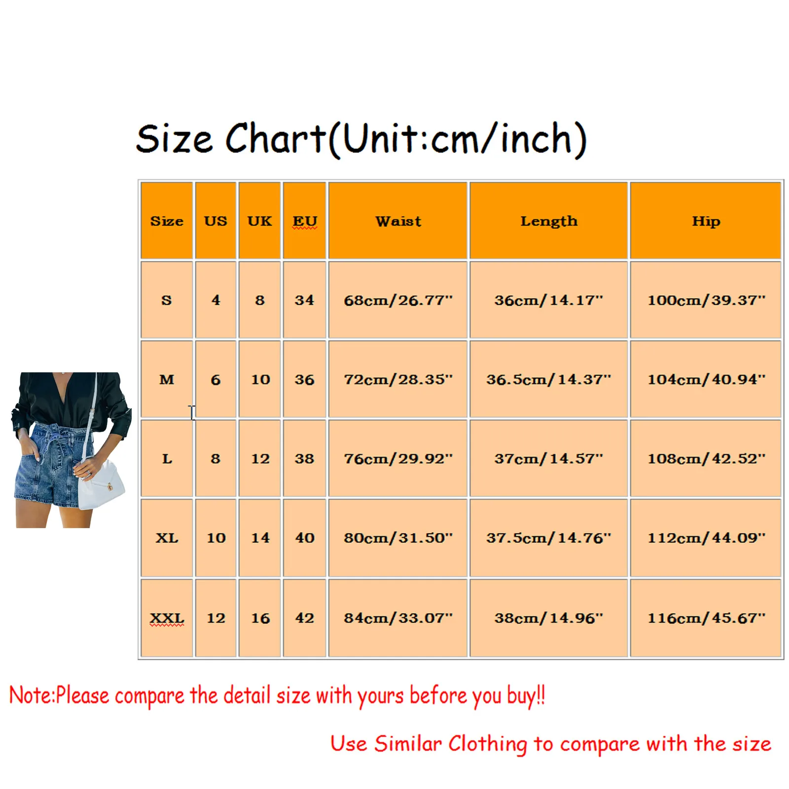 

Women Pockets Denim Shorts Summer New Trend High Elastic Waist Female Short Pants All-match Belted Straight Denim Shorts Soft