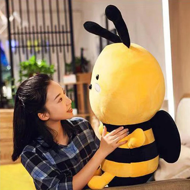 Kawaii Honeybee плюшевая игрушка милая пчела с крыльями мягкие куклы для детей детские