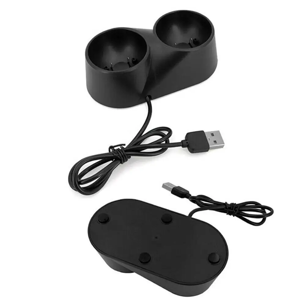 Dual Charger Dock For PS3 / PS4 VR Motion Controller Playstation Move Controller H5V5