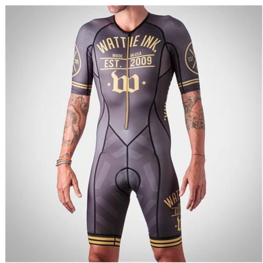 Многоцветный Wattieink открытый Трикотажный костюм для триатлона skinsuit Велоспорт мужской Велосипедный Спорт ciclismo Боди Набор всплеск Одежда MTB кожи костюм - Цвет: Многоцветный