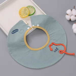 Для младенцев Слюнявчики вращающийся хлопковая ткань для ребенка нагрудники 360 градусов Водонепроницаемый детские круглые вытирания слюней младенцев Полотенца мягкие удобные WWD034