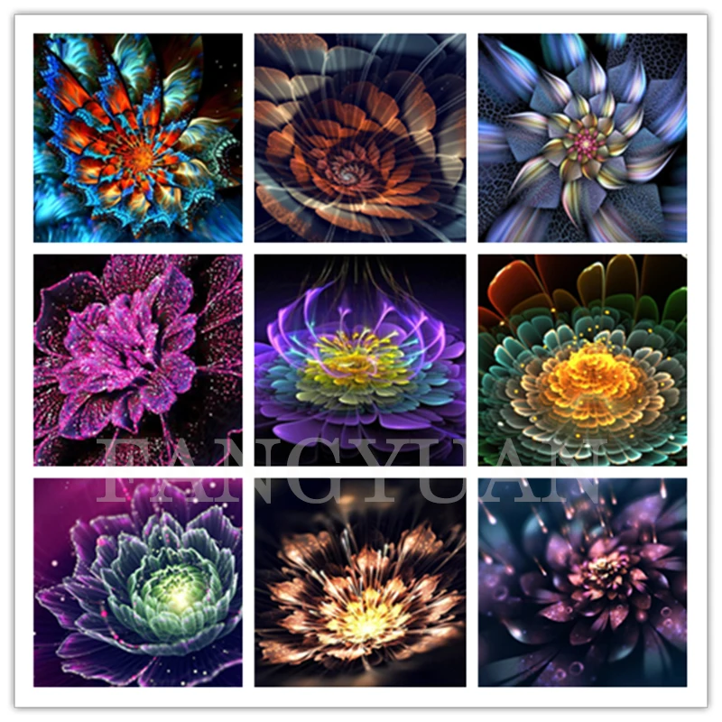 

5D Diy Diamond Painting New Flower Diamond Embroidery Sale Mandala Pictures of Rhinestones Mosaic Wall Art for Home Fecoration