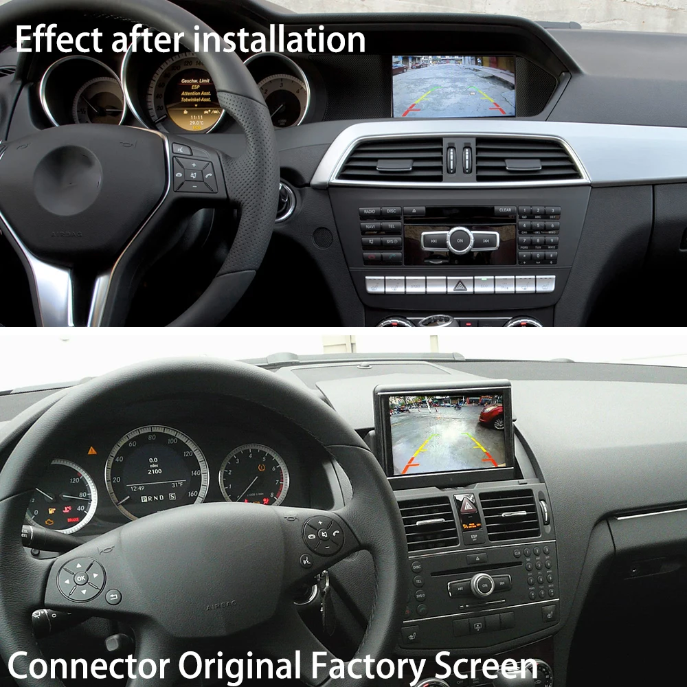 Автомобильная камера заднего вида ZJCGO обновленная парковочная для Mercedes-Benz MB C Class