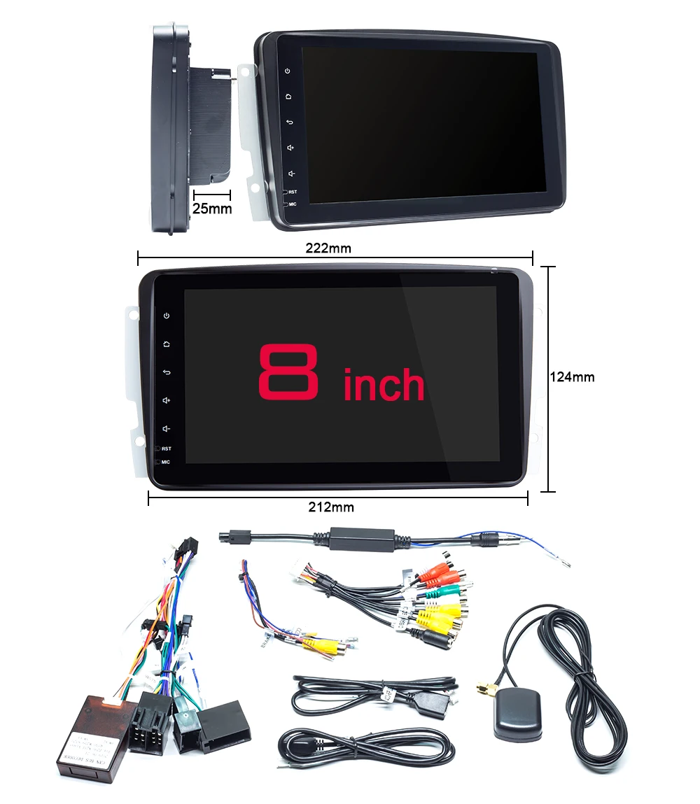 2 din Android 9 автомобильный DVD мультимедийный плеер gps для Mercedes Benz CLK W209 W203 W463 W208 Радио стерео аудио навигация головное устройство
