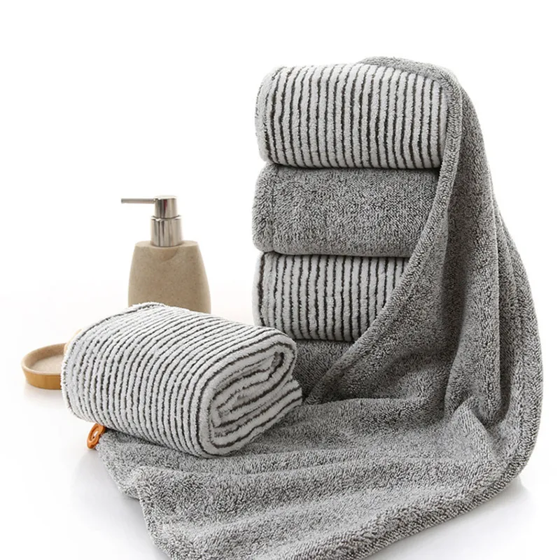 Абсорбирующее бамбуковое волокно полотенце для душа Женская быстросохнущая