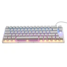 Gamakay K66 ключи Горячая замена Механическая игровая клавиатура Tyce-C Проводная RGB подсветкой Клавиатура Gateron переключатель кристаллический База