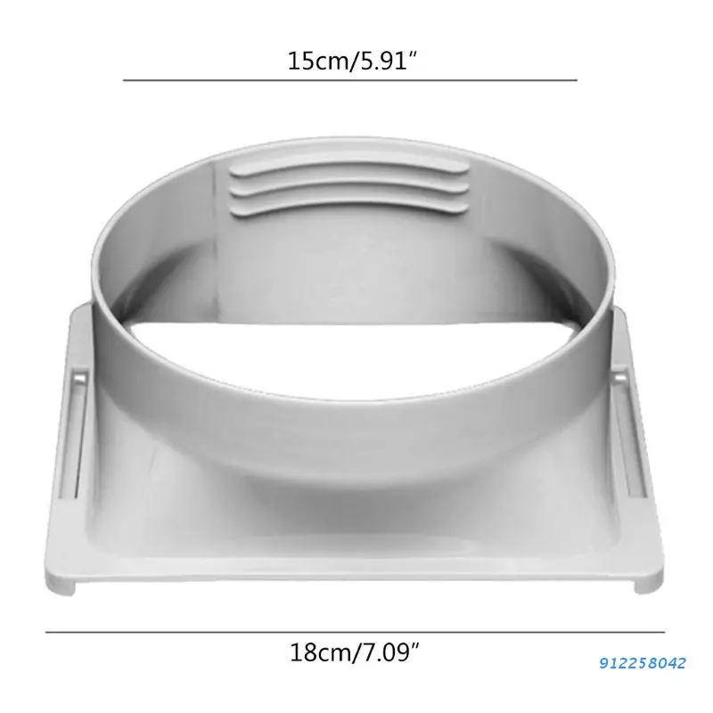 

15cm Square Portable Air Conditioning Body Exhaust Duct Interface Pipe Connector Conditioner Parts