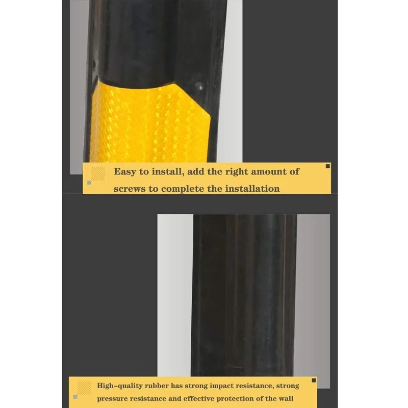 Автомобильный парковочный протектор угловая Резина с отражателем гаражная