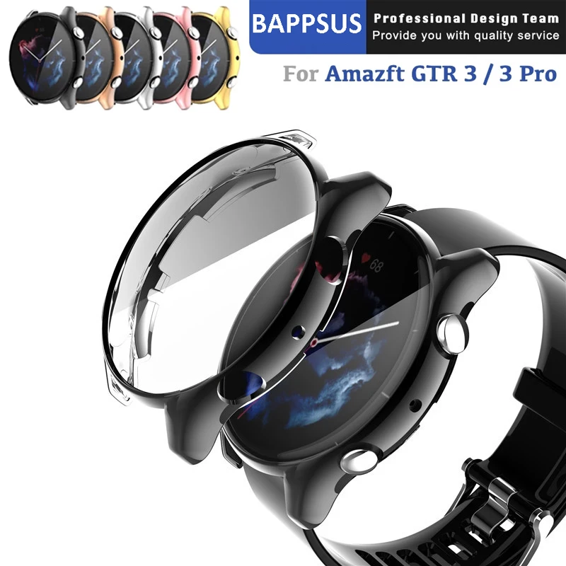 

Smartwatch Cover Film for Huawei Amazfit GTR 3 / 3 Pro Soft TPU Protective Cover Protective Bumper Shell Fundas for Amazfit GTR3