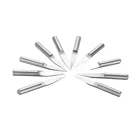 Фрезы для гравировки печатных плат, карбидные, с хвостовиком 3,175 мм, 20 градусов, 0,2 мм, 10 шт.