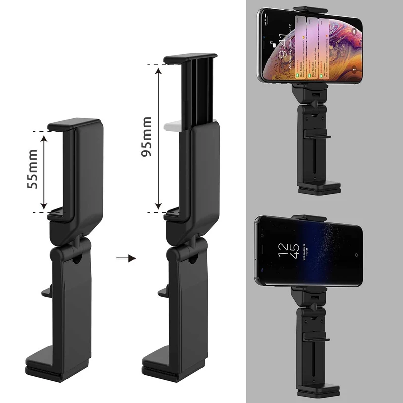 travel mini phone stand for iphone portable flexible stainless steel bracket dining table standard phone desk tablet holder bed free global shipping