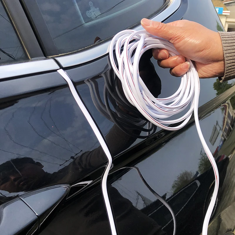 Автомобильный Стайлинг защитная полоса для края двери автомобиля литье наклеек